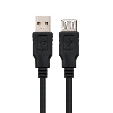Nanocable 10.01.0204-BK câble USB USB 2.0 3 m USB A Noir
