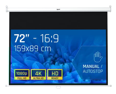 iggual Pantalla manual 16:9 72'' 159x89 cm
