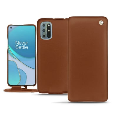 Housse cuir OnePlus 8T -  - Marron - Cuir lisse