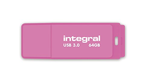 Integral INFD64GBNEONPK3.0 lecteur USB flash 64 Go USB Type-A 3.2 Gen 1 (3.1 Gen 1) Rose - Neuf