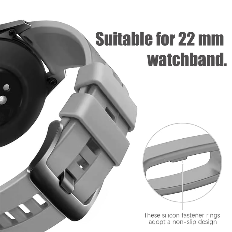 INF Boucle pour bracelet de montre 22 mm paquet de 10 Gris - vue 3