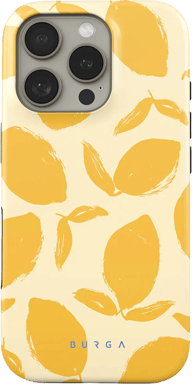 Burga Funda para iPhone 16 Pro MagSafe Tough A prueba de golpes Modelo Lemon Tart Amarillo