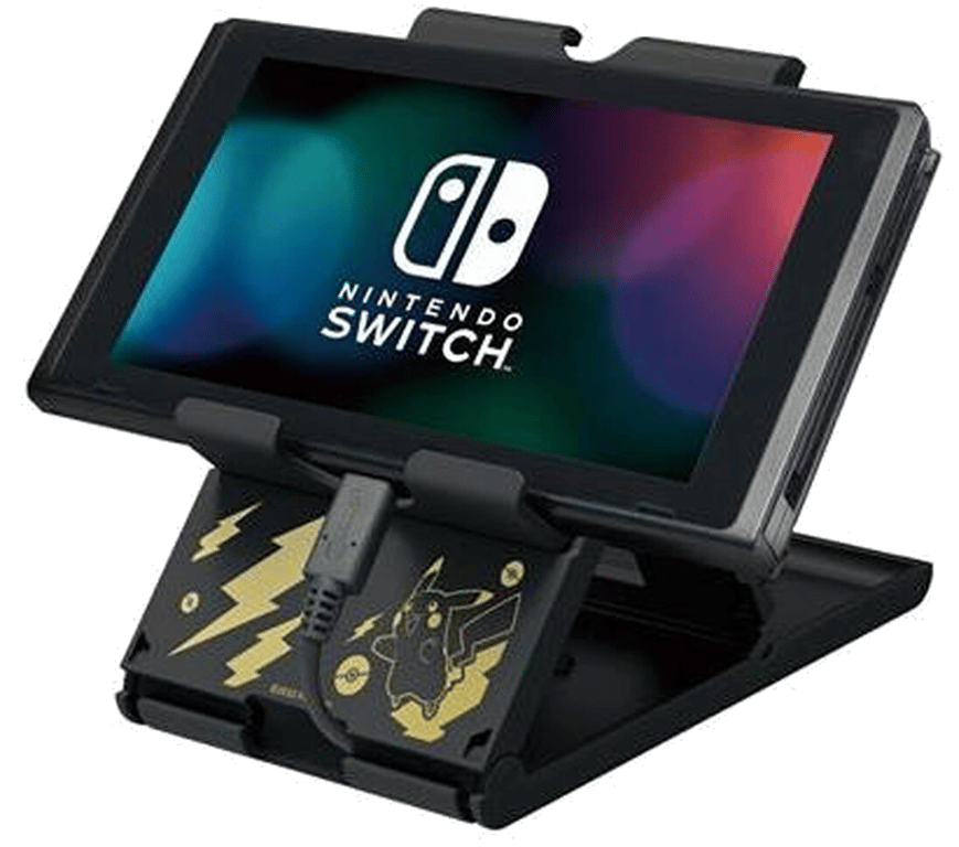 Playstand Hori pour Nintendo Switch Edition Pikachu Noir et or