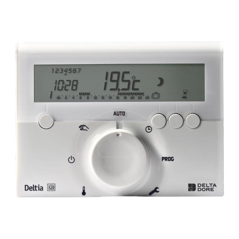Programmateur sans fil et 1 récepteur DELTA DORE Deltia 8.03 Pour chaudière pompe à chaleur ou radiateurs électriques - vue 3