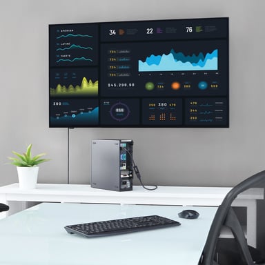 StarTech.com Adattatore da DisplayPort a HDMI - Convertitore video da DP attivo a HDMI 4K 30Hz - Cavo adattatore per monitor/TV/display HDMI - Adattatore da DP 1.2 a HDMI 1.4 Ultra HD