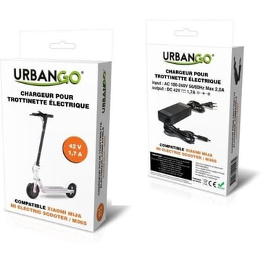Chargeur URBANGO pour Trottinette électrique 42V 1.7A