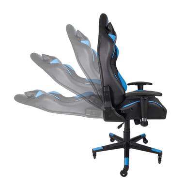 Silla de juegos DeepCommand I con ruedas de silicona