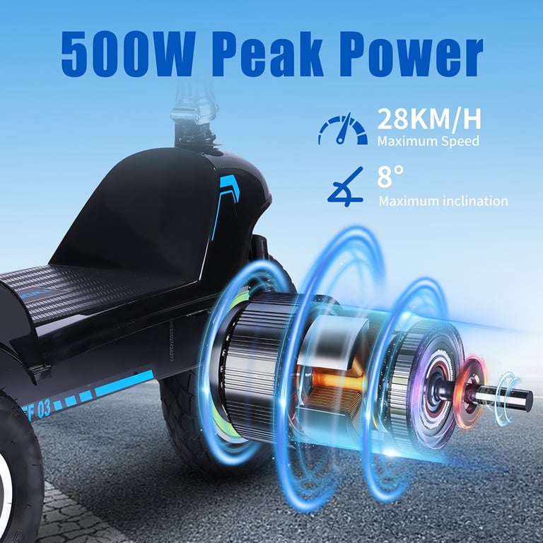 TWOFISH TF03 Trottinette Électrique Siège amovible moteur batterie 48V 15Ah 30km d'autonomie . Vitesse max 28kmh. Pneus av.12 /arr.10 freins à disque suspension. . Neuf - vue 4