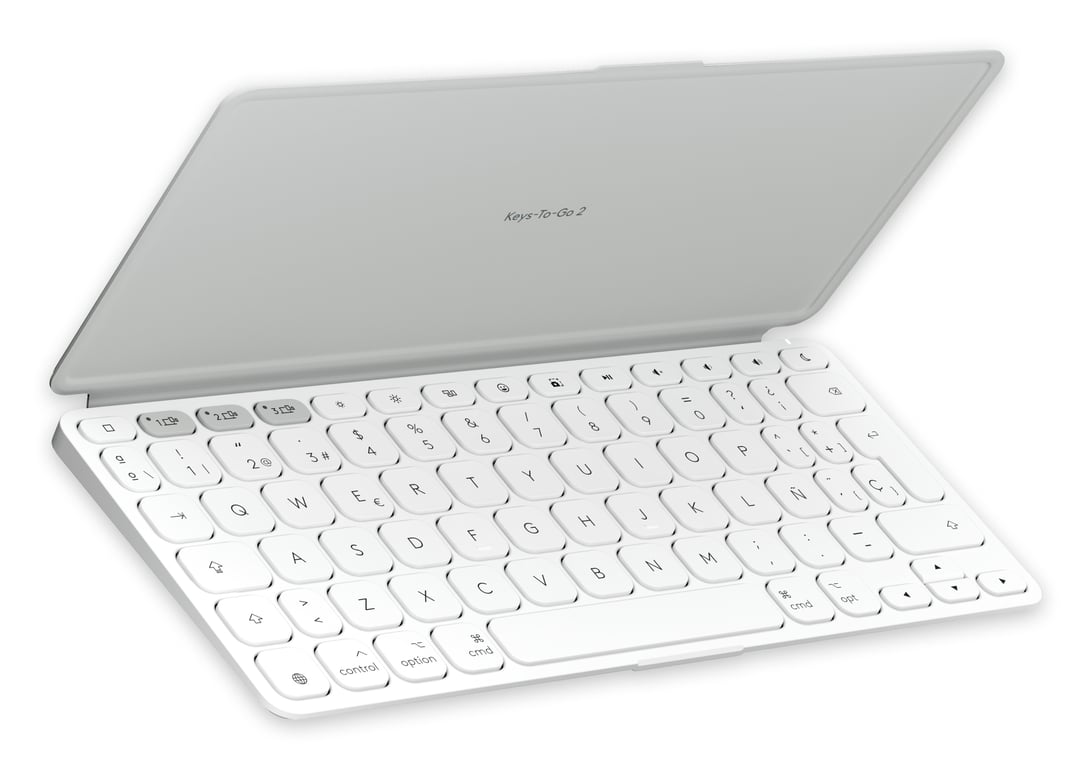 Logitech 920-013011 clavier pour tablette Espagnole Bluetooth Gris, Blanc - Neuf