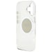 Étui Guess IML Metal Colored Circle Classic Logo MagSafe pour iPhone 16 gris