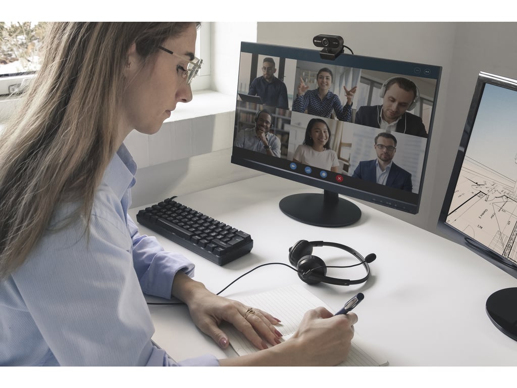 Webcam Sandberg USB Flex 1080P HD – Microphone Intégré et Plug & Play - vue 2