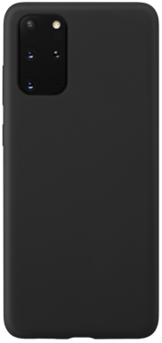Coque en Gel de Silicone Doux pour Samsung Galaxy S20+, Noir satin