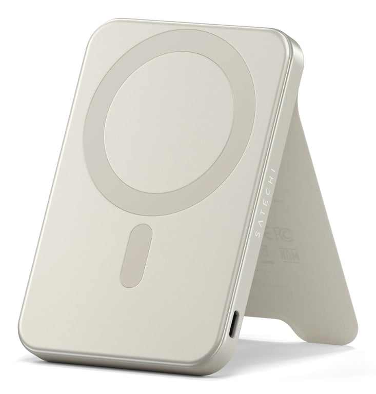 Satechi ST B5Q2SW banque d'alimentation électrique 5000 mAh Recharge sans fil Sable Neuf