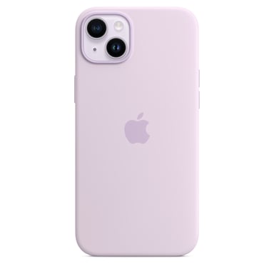 Coque en silicone avec MagSafe pour iPhone 14 Plus Lilas