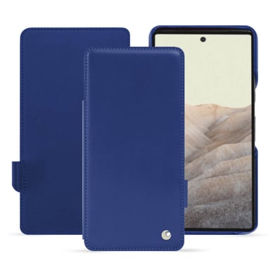 Housse cuir Google Pixel 7 Pro -  - Bleu - Cuir lisse