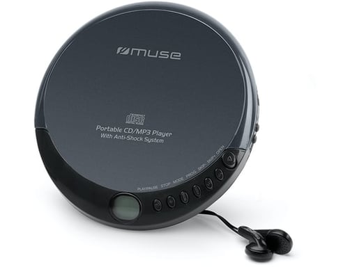 MUSE M-900 DM - Lector CD/MP3 programable - Función antichoque - Pantalla LCD - Pistas programables: CD 20, MP3 99 - Negro