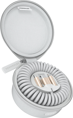 VONMAHLEN Powerbank 4000 mAh Allroundo Power todo en uno cable 1,2 m Allroundo® Dorado