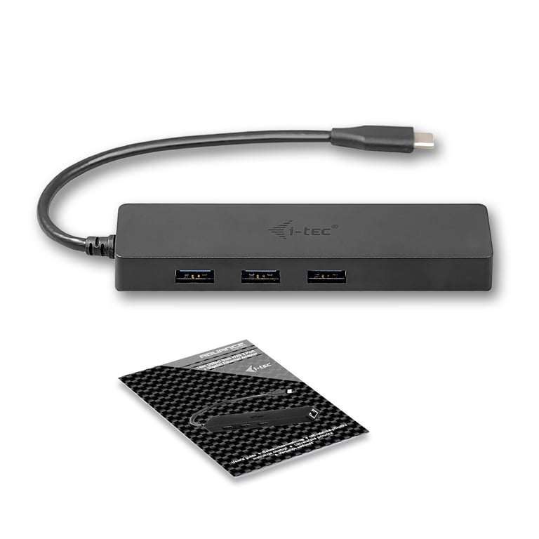 i-tec Advance USB-C Slim HUB passivo a 3 porte + adattatore Gigabit Ethernet