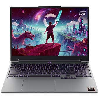 Ordinateur portable Lenovo LOQ 15AHP11 Gaming 15,3'' WUXGA IPS 165 Hz Ryzen 7 250 RTX 5050 8 Go 16 Go 512 Go Gris