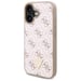 Custodia Guess per iPhone 16 6.1'' bianco Custodia rigida Nuovo Triangolo 4G