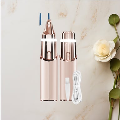 Mini épilateur rechargeable portable en forme de rouge à lèvres Gold