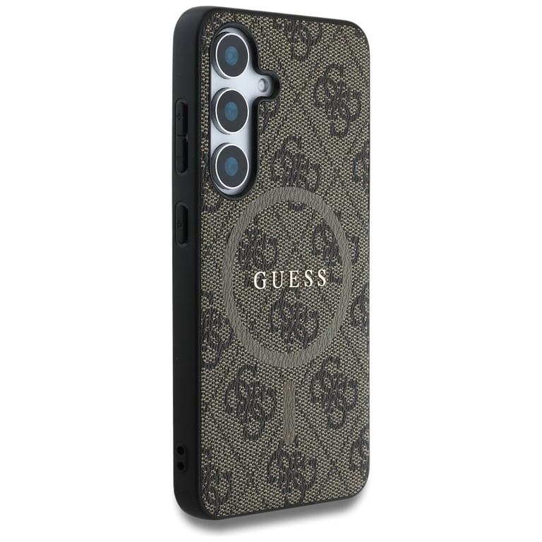 Smartphone Guess GUHMS25SG4GFRW Etui Cuir 4G Anneau Coloré Logo Classique MagSafe Samsung Galaxy S25 - vue 3