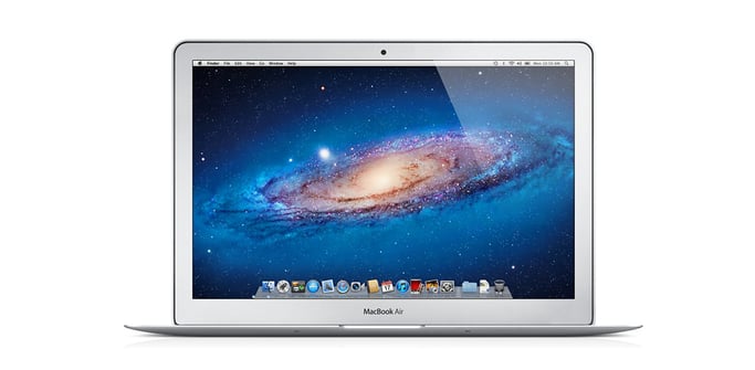 Apple MacBook Air 11'' 29,5 cm (11.6'') Intel® Core™ i5 4 Go DDR3-SDRAM 64 Go Flash Mac OS X 10.7 Lion Aluminium