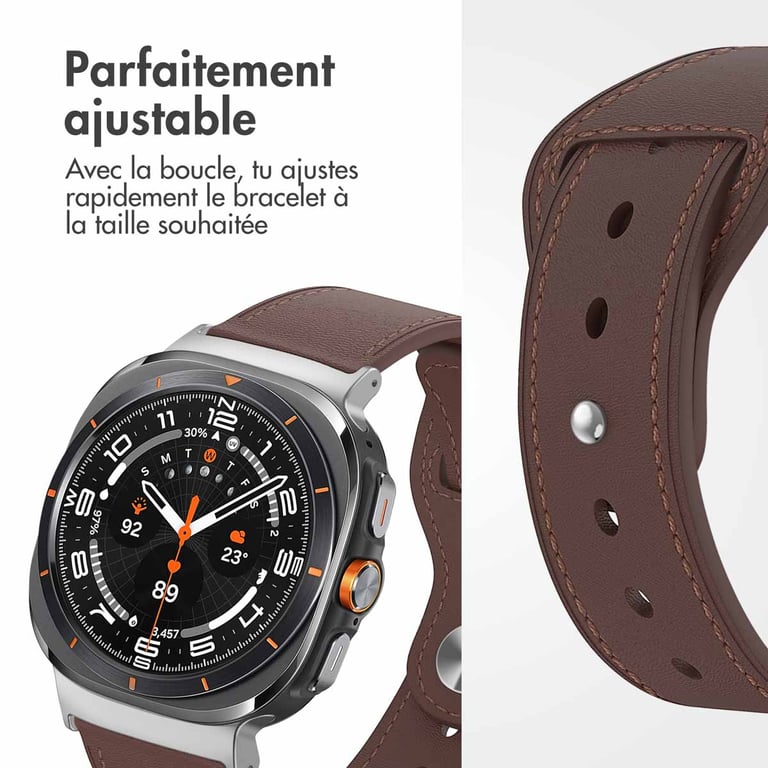 imoshion Bracelet en cuir pour la Samsung Galaxy Watch Ultra Neuf - vue 2