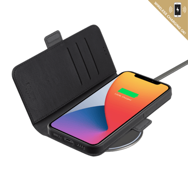 Robusta custodia magnetica e guscio 2 in 1 per Apple iPhone 12 mini, nero onice