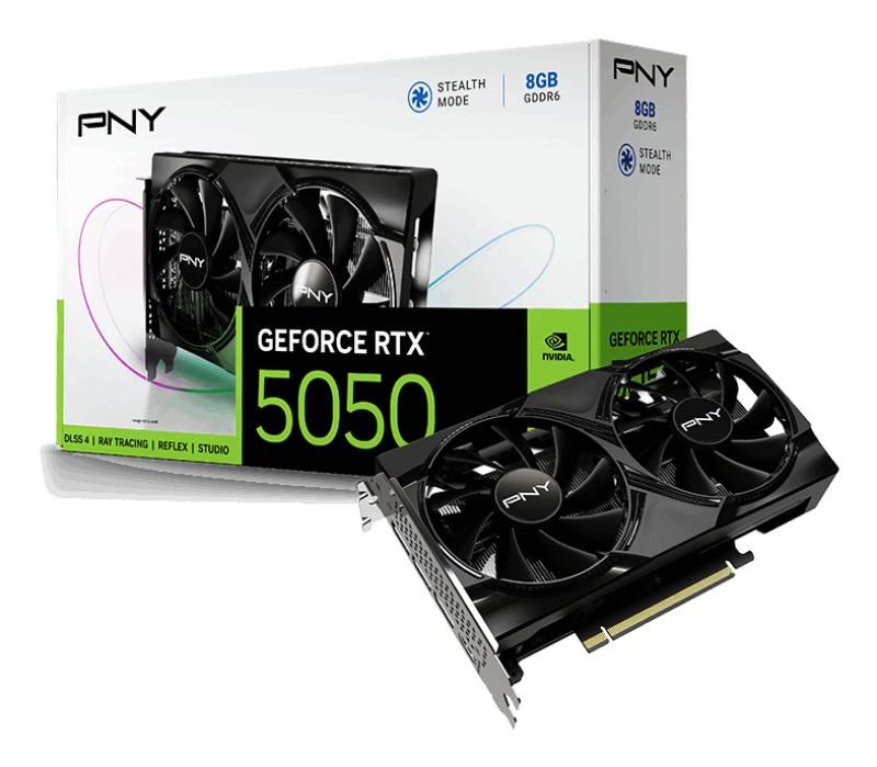 PNY Carte graphique NVIDIA Blackwell VCG50508DFXPB1 GeForce RTX™ 5050 8 Go DDR6 - vue 6
