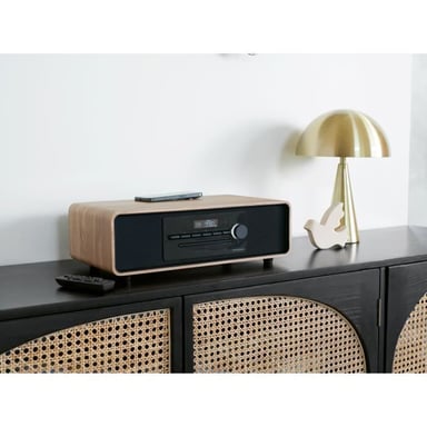 Microsistema Bluetooth - THOMSON - Negro - FM/CD/MP3/USB/Inducción, 60W, Ecualizador, Mando a distancia, Alimentación 230V