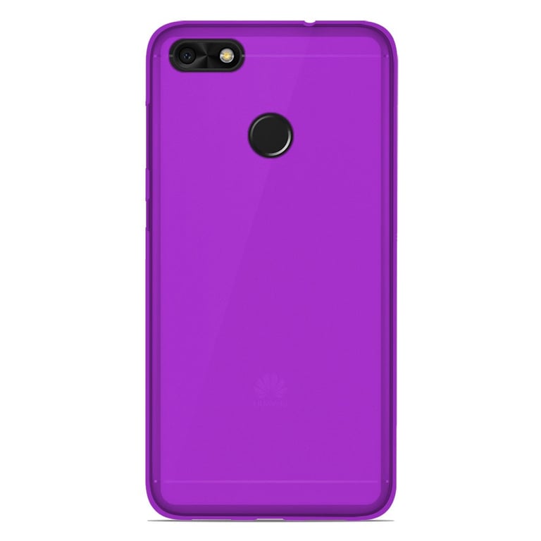 Coque silicone unie compatible Givré Violet Huawei Y6 Pro 2017