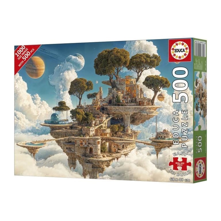 Puzzle EDUCA Royaume des Nuages 500 pièces Thème Fantastique 48 x 68 cm - vue 4