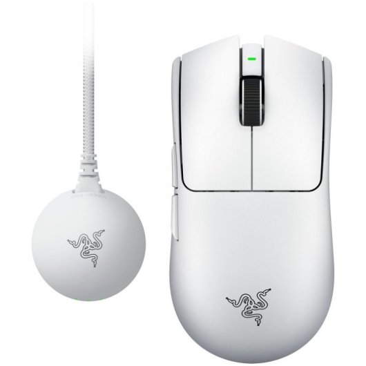 Viper V4 Pro - Souris Gaming Esport sans Fil symétrique - Ultra légère 50 g - HyperSpeed Gen-2 avec fréquence de 8 KHz - Capteur Focus Pro 50K - Molette Optique - PC/Mac | Blanc - Neuf