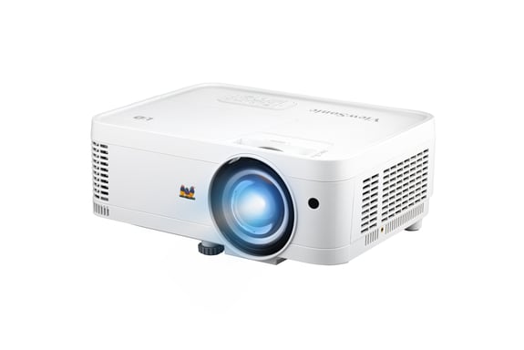 PROYECTOR VIEWSONIC LS550WH WXGA 3000 Lumens LED 3M:1 Cinema SuperColor+ 3D Corto alcance 0.49 26bD HDMI HP:2W Keystone V IP5X Lan control