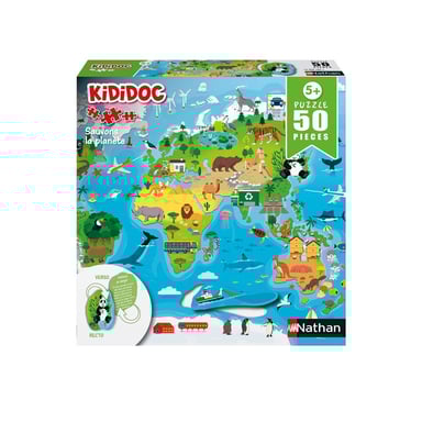 Puzzle 50 pièces Nathan Kididoc Planète