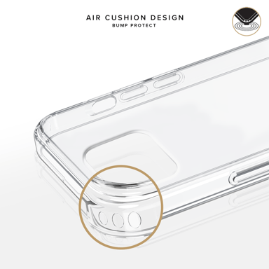 Guscio ibrido invisibile per Apple iPhone 12/12 Pro, trasparente