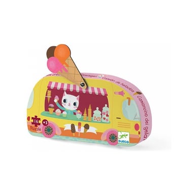 Djeco Le Glacier Puzzle - 16 piezas para niños