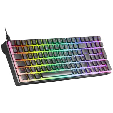 Mars Gaming MKULTRA clavier Jouer USB AZERTY Français Noir