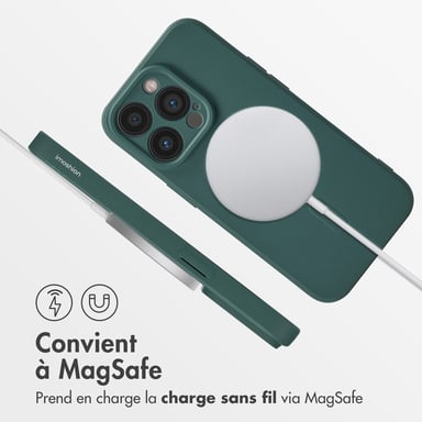 imoshion Coque Couleur avec MagSafe pour Apple iPhone 14 Pro - Vert foncé