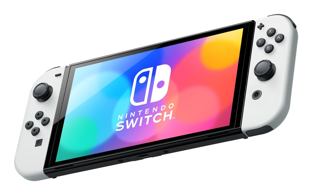 Pack console Nintendo Switch modele Oled + le jeu Mario Kart 8 Deluxe preinstalle + un abonnement de au service Nintendo Switch Online - vue 2