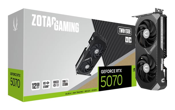 TARJETA GRAFICA ZOTAC GAMING 5070 TWIN EDGE OC 12GB GDDR7