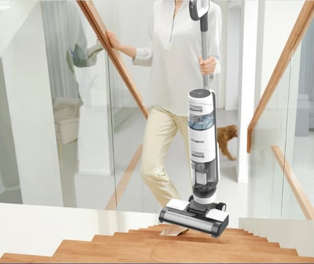 Tineco iFloor BREEZE aspiradora de mano Gris, Blanco Sin bolsa