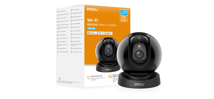 Imou Rex 3D 5MP-R1 Sphérique Caméra de sécurité IP Intérieure 2880 x 1620 pixels Plafond/Mur/Bureau