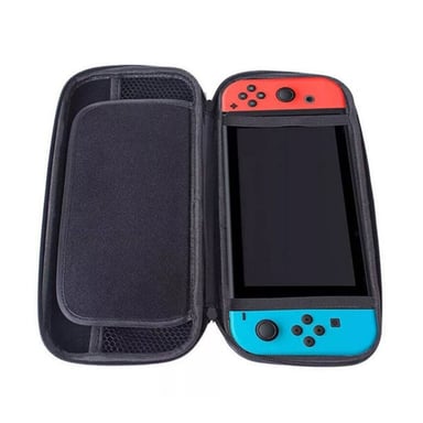 WE Etui pour Nintendo Switch  10 Emplacement pour Carte de Jeu - Housse Rigide Rangement Zippée Confectionné en Matériau Durable Anti - Noir