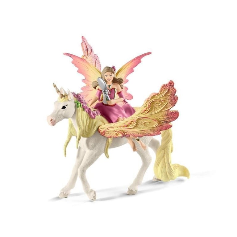 Schleich Figurine 70568 Fee Feya et une licorne ailee