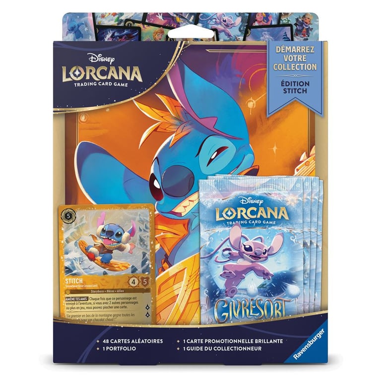 Starter box Disney Lorcana (Ravensburger) Givresort Stitch A5 portefeuille Boosters Multicolore - Neuf