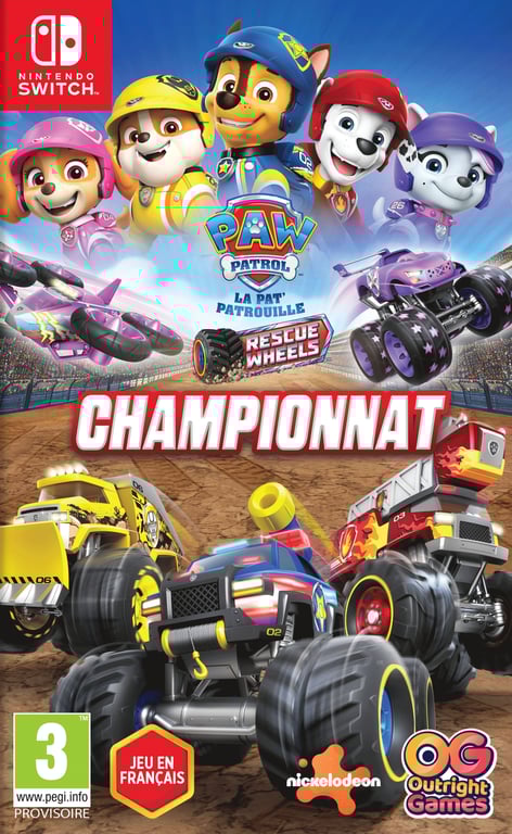 BANDAI NAMCO Entertainment PAW Patrol Rescue Wheels: Championship Standard Français Nintendo Switch - Neuf