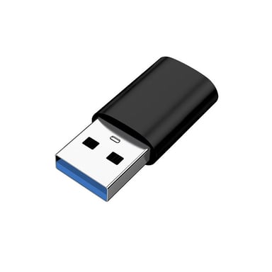 Adaptateur USB 3.0 (mâle) vers USB-C (femelle) Black