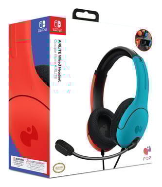 PDP LVL40 Cuffie cablate ad archetto Nero, Blu, Rosso